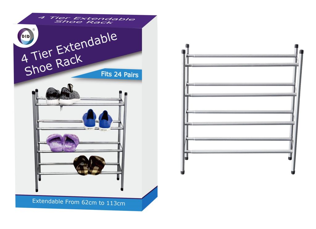 4 tier extendable shoe rack DID Distribution